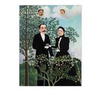 Artery8 Past & Present Philosophical Thought Rousseau Wall Art Print Poster | Size: W12" x H16" Artery8 Multicolor W12" x H16"
