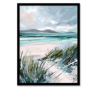 Artery8 Path to Luskentyre Beach Isle of Harris Scotland Bedroom Artwork Framed Wall Art Print A4