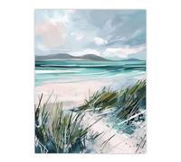 Artery8 Path to Luskentyre Beach Isle of Harris Scotland Bedroom Unframed Wall Art Print Poster Home Decor Premium