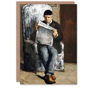 Artery8 Paul Cezanne Art Card The Artists Father Reading Newspaper