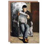 Artery8 Paul Cezanne Art Card The Artists Father Reading Newspaper Artery8 Multicolor