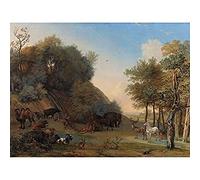 Artery8 Paul Gabriel Orpheus And The Animals Painting Art Print Canvas Premium Wall Decor Poster Mural