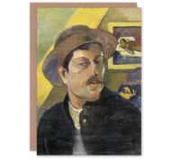 Artery8 Paul Gauguin Art Card Self Portrait in a Hat Oil Painting