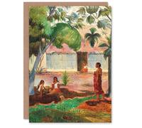 Artery8 Paul Gauguin Art Card The Large Tree Tropical Scene Painting