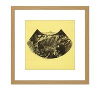 Artery8 Paul Gauguin Les Drames De La Mer Dramas Of The Sea 8X8 Inch Square Wooden Framed Wall Art Print Picture with Mount in Light Oak Artery8 Light Oak