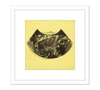 Artery8 Paul Gauguin Les Drames De La Mer Dramas Of The Sea 8X8 Inch Square Wooden Framed Wall Art Print Picture with Mount in White Artery8 White