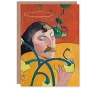 Artery8 Paul Gauguin Personalised Art Card Self Portrait with Halo and Snake