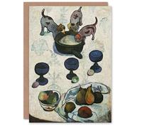 Artery8 Paul Gauguin Personalised Art Card Still Life with Three Puppies