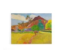 Artery8 Paul Gauguin Tahitian Landscape Canvas Wall Art Print | Size: W12" x H16" Artery8 Multicolor W12" x H16"
