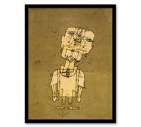 Artery8 Paul Klee Framed Wall Art Ghost of a Genius Abstract Self Portrait in Green | Size: A3 Artery8 Green A3