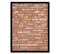 Artery8 Paul Klee Framed Wall Art Print Barracks Settlement Abstract Painting in Brown | Size: A4 Artery8 Brown A4