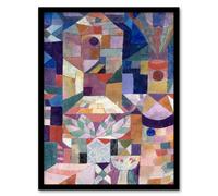 Artery8 Paul Klee Framed Wall Art Print Casstle Garden Abstract Painting | Size: A4 Artery8 Multicolor A4
