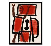 Artery8 Paul Klee Framed Wall Art Print Locksmith Playful Abstract Painting in White | Size: A3 Artery8 White A3