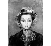 Artery8 Paul Lewis Clemens Ruth In Blue Bonnet 1941 Painting Large Wall Art Poster Print Thick Paper 18X24 Inch