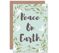 Wee Blue Coo CARD CHRISTMAS XMAS PEACE ON EARTH DOVES