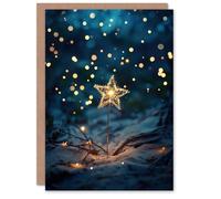 Artery8 Personalised Bright Star Sparkler on Sand Magical Dreamy For Her Woman Birthday Card