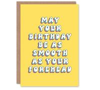 Artery8 Personalised May Day Be Smooth As Your Forehead Botox Funny For Her Woman Wife Gran Mum Sister Birthday Card
