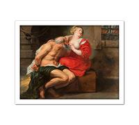 Artery8 Peter Paul Rubens Cimon And Pero Roman Charity Artwork Framed Wall Art Print 18X24 Inch