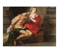 Artery8 Peter Paul Rubens Cimon And Pero Roman Charity Premium Wall Art Canvas Print 18X24 Inch