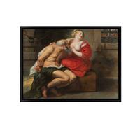 Artery8 Peter Paul Rubens Cimon & Pero Framed Canvas Wall Art Print | Size: W12" x H16" Artery8 Multicolor W12" x H16"