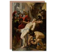 Artery8 Peter Paul Rubens Martyrdom of Saint Lawrence Blank Art Greeting Card