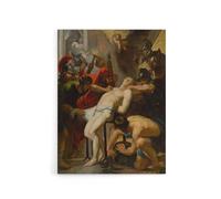 Artery8 Peter Paul Rubens Martyrdom of Saint Lawrence Canvas Wall Art Print | Size: W12" x H16" Artery8 Multicolor W12" x H16"