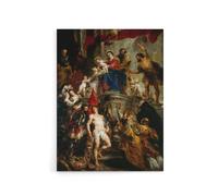 Artery8 Peter Paul Rubens Mystic Marriage of Saint Catherine Canvas Art Print | Size: W12" x H16" Artery8 Multicolor W12" x H16"
