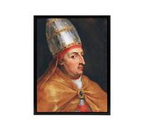 Artery8 Peter Paul Rubens Portrait of Pope Nicholas V Framed Canvas Art Print | Size: W18" x H24" Artery8 Multicolor W18" x H24"