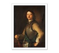 Artery8 Peter The Great Tsar Of Russia Portrait Painting Artwork Framed Wall Art Print 18X24 Inch