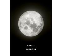 Artery8 Phases of the Moon Astronomy Full Moon Lunar Space Poster Large Wall Art Poster Print Thick Paper 18X24 Inch