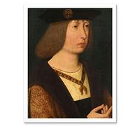 Artery8 Philip The Fair Duke Of Burgundy Painting Art Print Framed Poster Wall Decor 12x16 inch