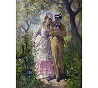 Artery8 Philippe Jacques Linder Spring 1870S Painting Large Wall Art Poster Print Thick Paper 18X24 Inch