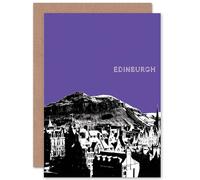 Artery8 Photo Landmark Arthur's Seat Edinburgh Scottish Scotland Card Artery8 Multicolor