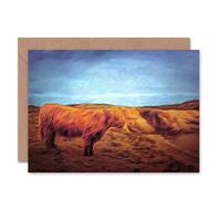 Artery8 Photo Landscape Highland Scotland Cow Scottish Card Artery8 Multicolor