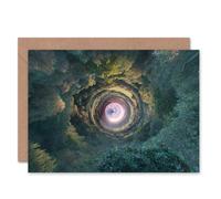 Wee Blue Coo CARD GREETING PHOTO PAINTING LITTLE PLANET WORLD FOREST VORTEX
