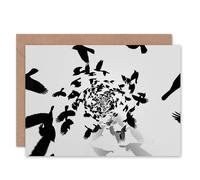 Artery8 Photo Little Planet World Gothic Crows Art Card Artery8 Multicolor