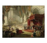 Artery8 Pieneman Inauguration King William II Amsterdam Unframed Wall Art Print Poster Home Decor Premium