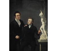 Artery8 Pieneman Royer Sculptor And Stock Broker Painting Large XL Wall Art Canvas Print