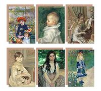 Artery8 Pierre-Auguste Renoir Girl Watering Bohemienne Manet Piano Portrait Sisters Fine Art Greeting Card Pack of 6