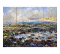 Artery8 Pierre Auguste Renoir Low Tide Yport 1883 Painting XL Giant Panel Poster (8 Sections)