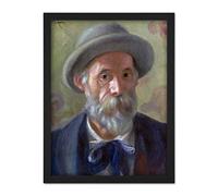 Artery8 Pierre Auguste Renoir Selfportrait 1899 Painting Artwork Framed Wall Art Print 18X24 Inch