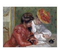 Artery8 Pierre Auguste Renoir The Letter C1895 Painting Premium Wall Art Canvas Print 18X24 Inch