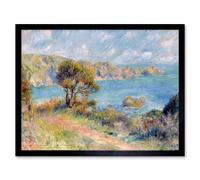 Artery8 Pierre Auguste Renoir View At Guernsey 1883 Painting Framed Art Print | Size: W12" x H16" Artery8 Multicolor W12" x H16"