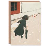 Artery8 Pierre Bonnard Personalised Art Card Parisian Life The Little Laundress Custom Greeting Card