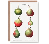 Artery8 Pierre-Joseph Redouté Art Card Pear Fruit Varieties Vintage Illustration