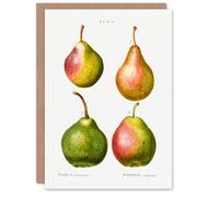 Artery8 Pierre-Joseph Redouté Art Card Pear Fruit Vintage Illustration