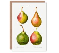 Artery8 Pierre-Joseph Redouté Art Card Pear Fruit Vintage Illustration