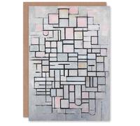 Artery8 Piet Mondrian Art Card Composition No IV Abstract Painting
