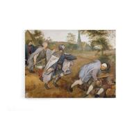 Artery8 Pieter Bruegel Blind Leading The Canvas Wall Art Print | Size: W18" x H24" Artery8 Multicolor W18" x H24"
