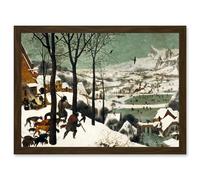 Artery8 Pieter Bruegel The Elder Hunters In The Snow Winter Painting Artwork Framed Wall Art Print A4